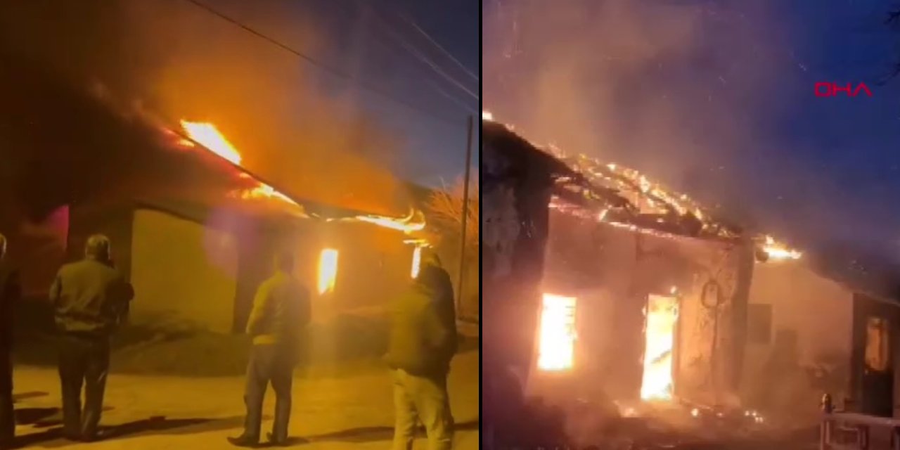 Adana’da bir evde çıkan yangın bitişiğindeki evi küle çevirdi
