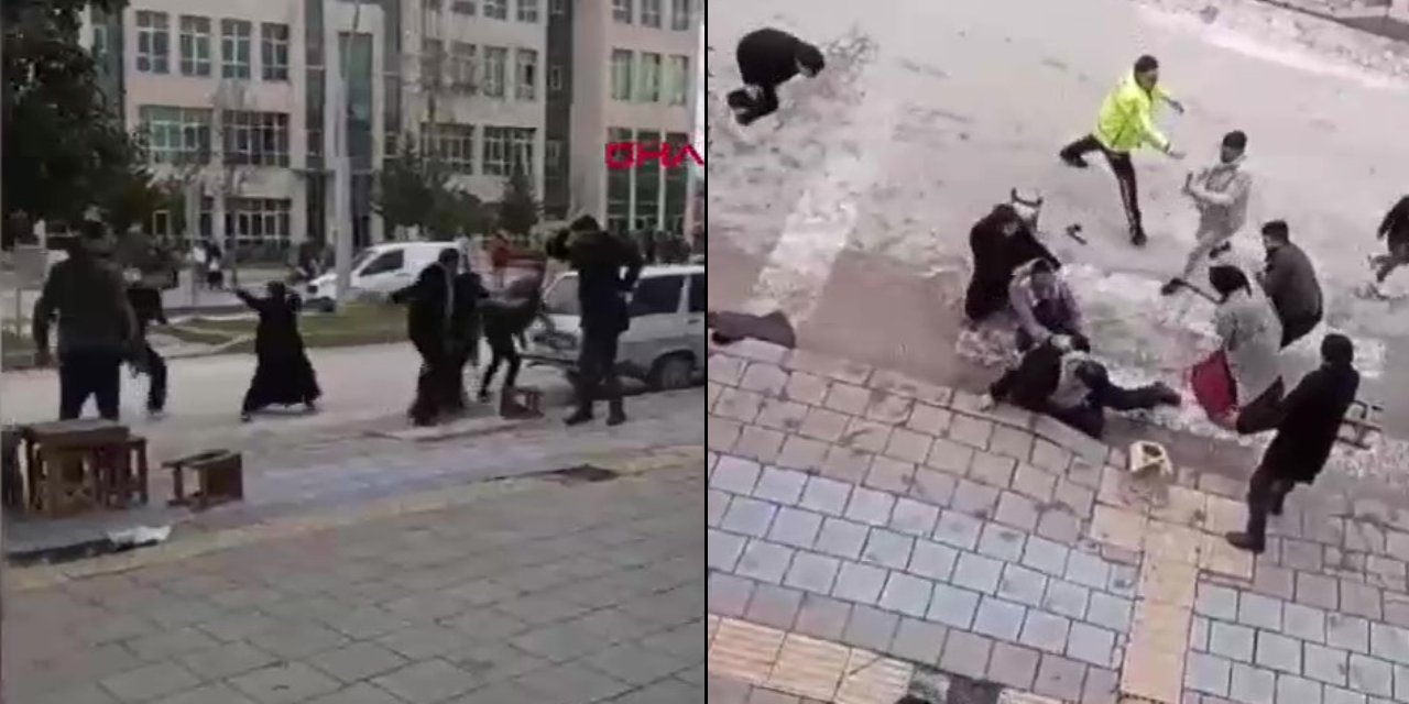 Tokat’ta adliye önünde meydan muharebesi
